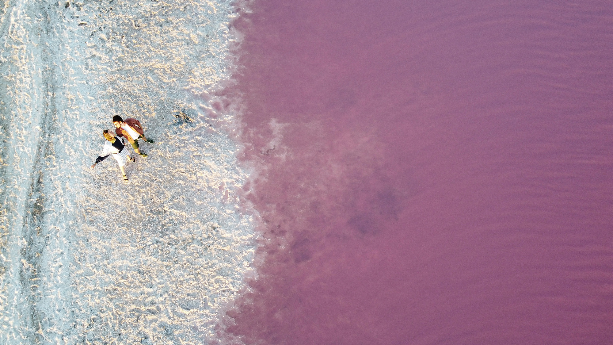 Розовое озеро украина