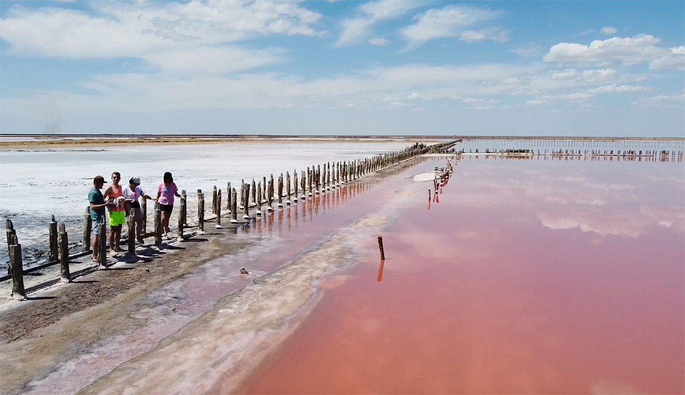 Рожеве озеро - генічеське озеро