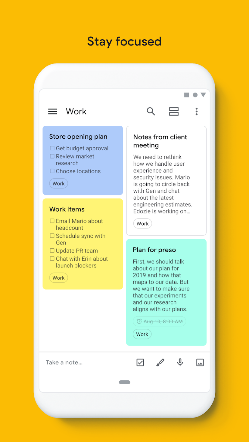 Google Keep – Notes and Lists