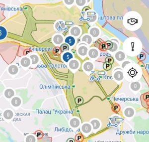 карта аренды электросамокатов BikeNow