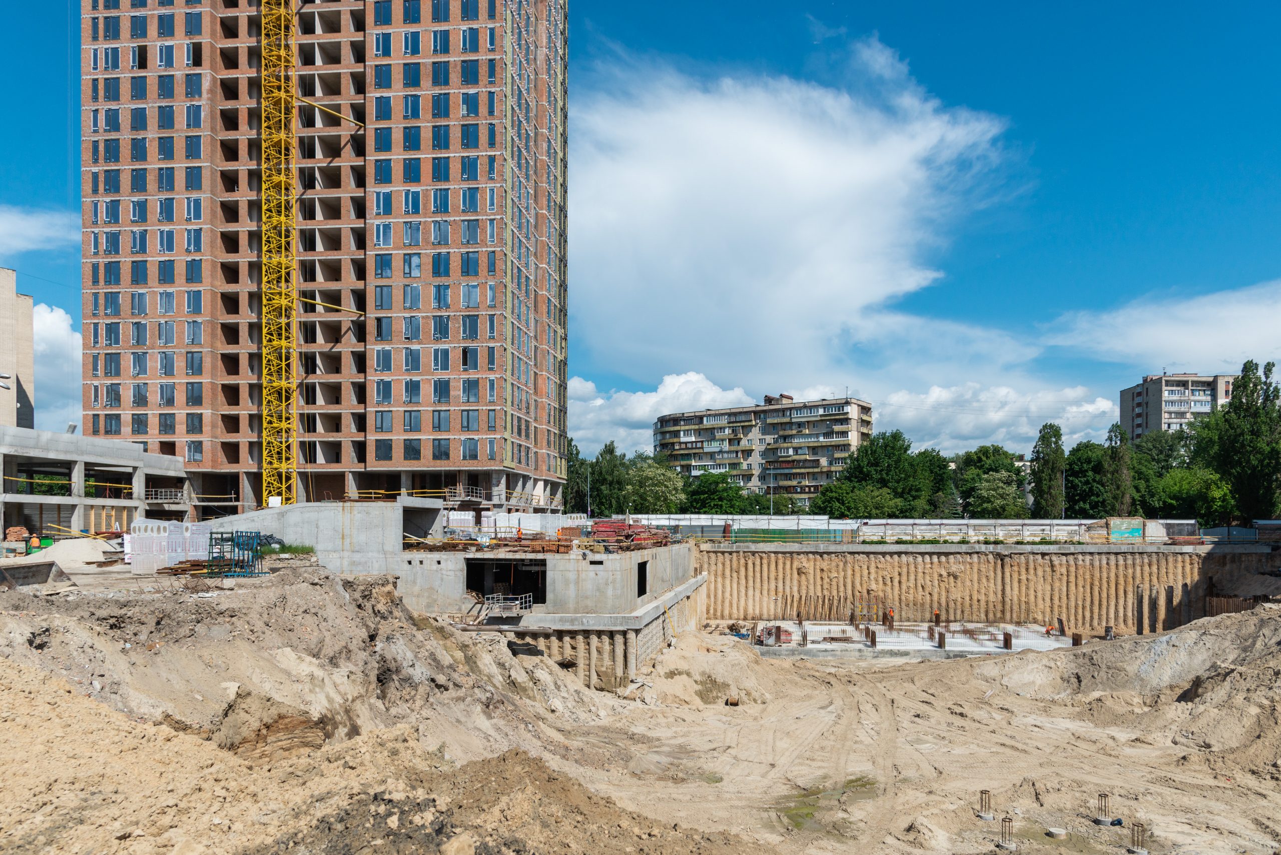 Строительство жилого комплекса Creator City, июнь 2021 года