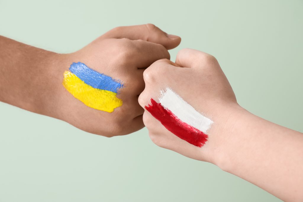 Польша Украина флаг фото