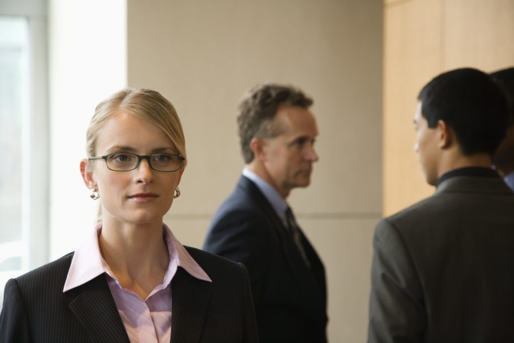 Businesswoman and Businessmen