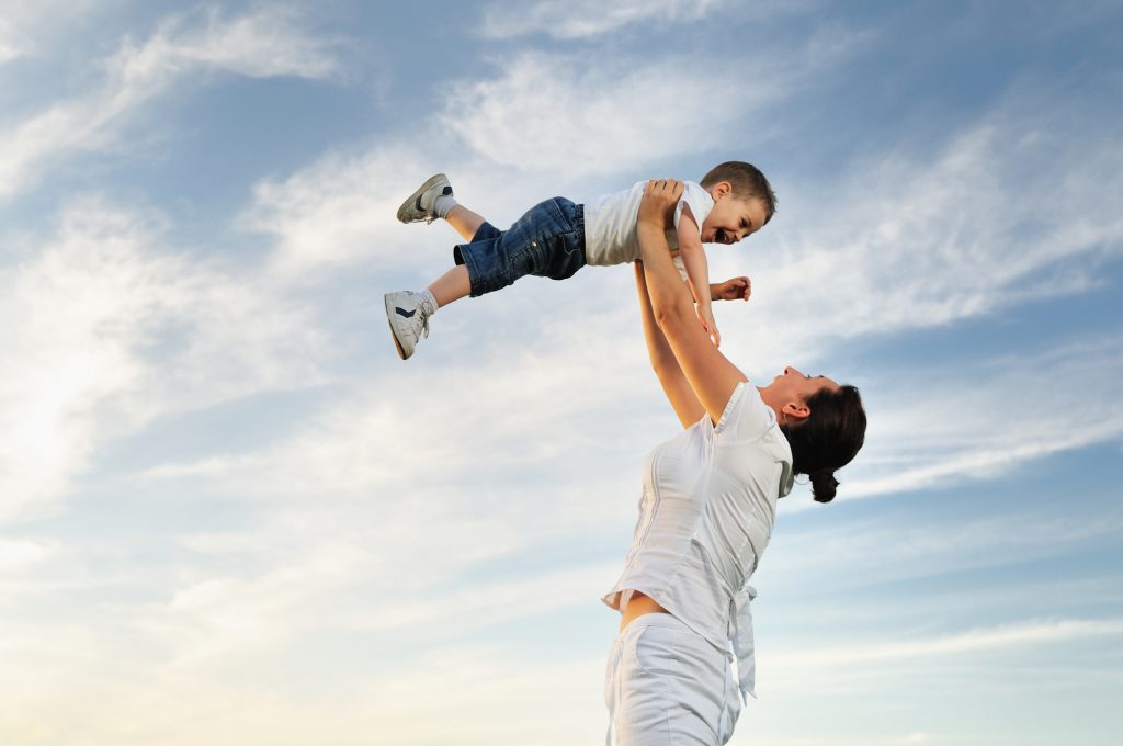 Woman child outdoor