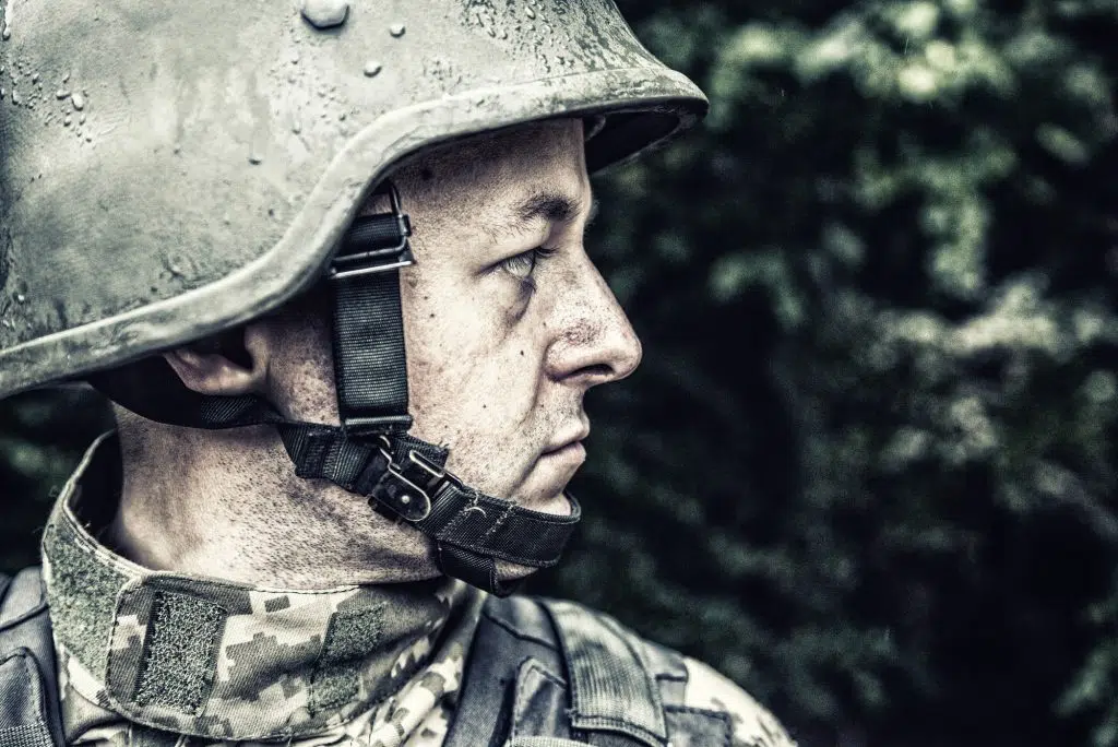 Ukrainian military soldier