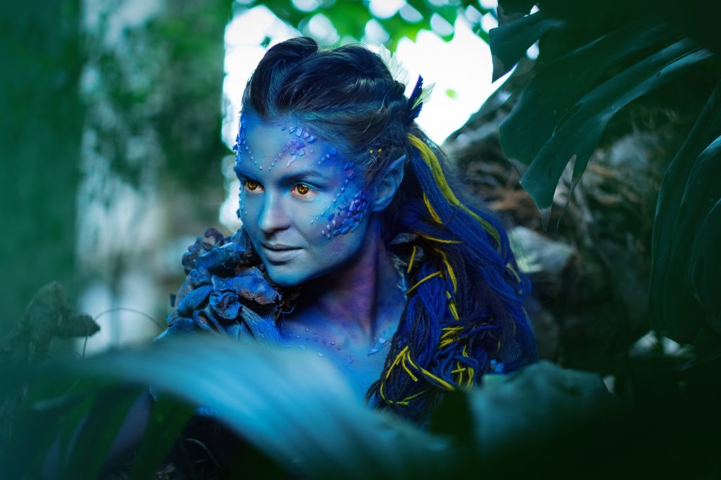 Avatar woman in a magical forest