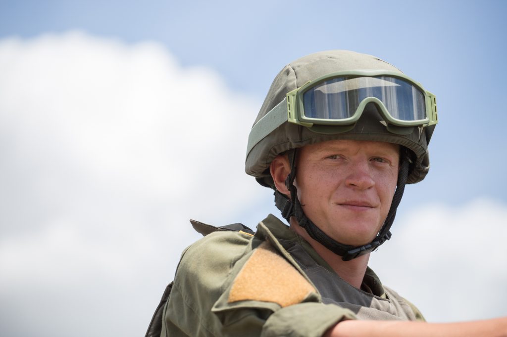 Ukrainian soldier