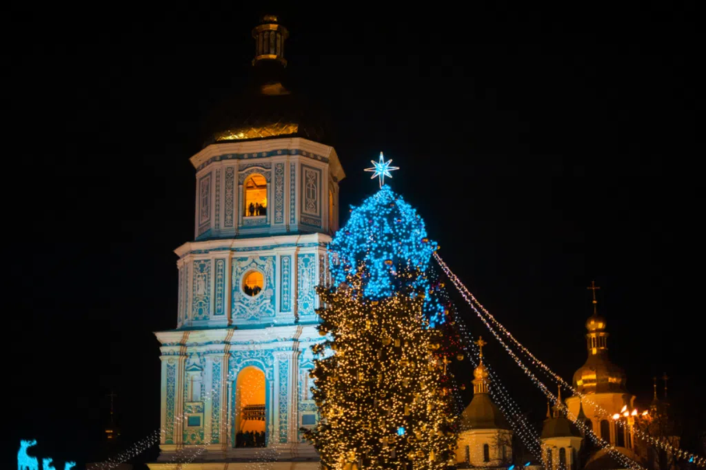 New Year's tree in Kyiv