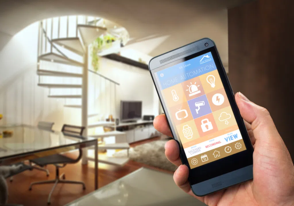 Smart home management through a mobile application