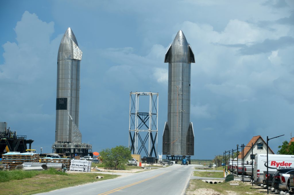 BOCA CHICA, UNITED STATES - Jul 31, 2021: SpaceX Starbase located in Boca Chica Texas