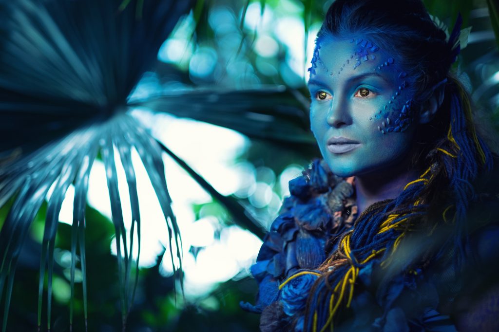 Avatar woman in a magical forest