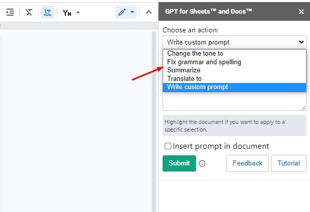 як інтегрувати ІІ в Google Docs