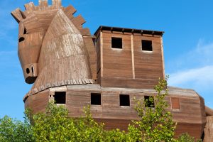 Trojan Horse located in Troy, Turkey