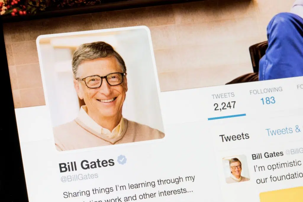 Bill Gates' social profile