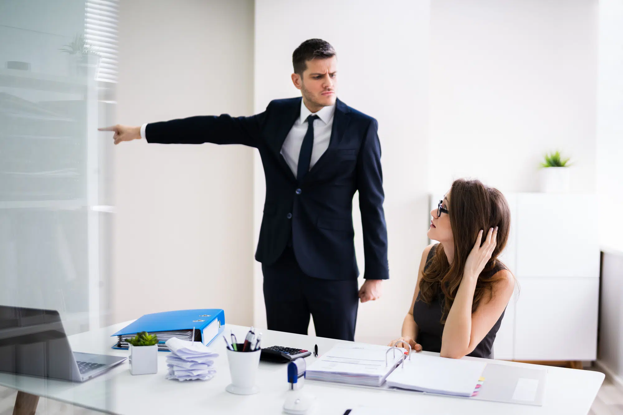 Boss Firing Female Employee