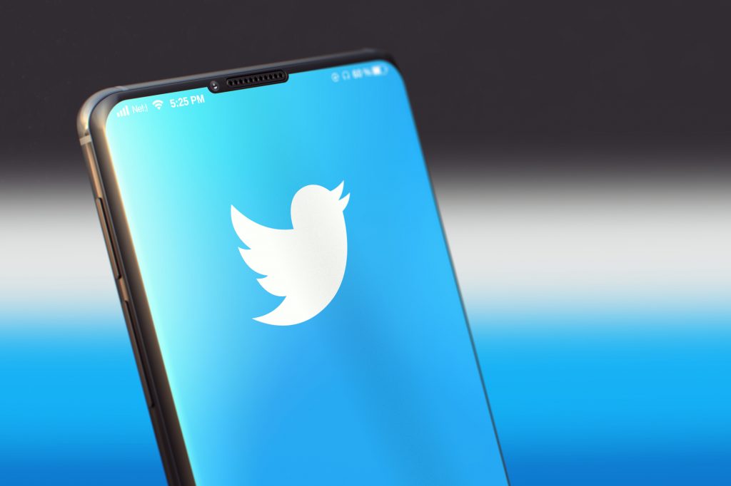 KYIV, UKRAINE-JUNE, 2020: Twitter on Smartphone Screen.