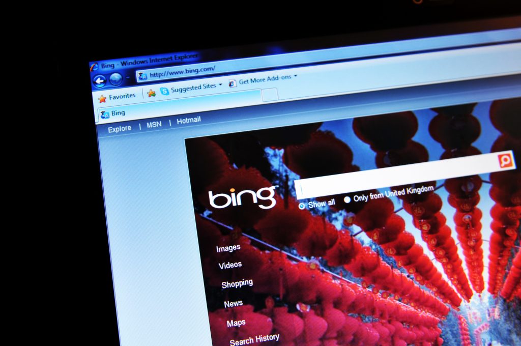 Bing search