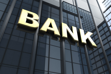 Big bank sign