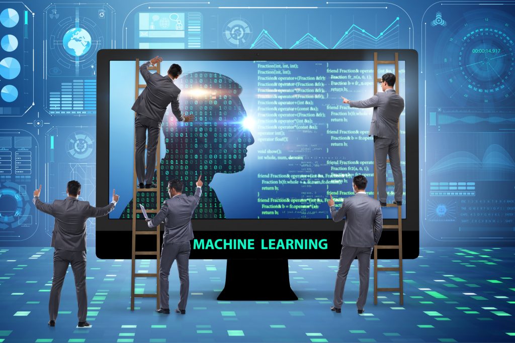 Machine learning concept as modern technology