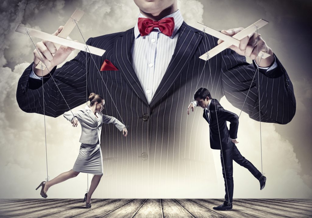 Puppeteer and marionettes