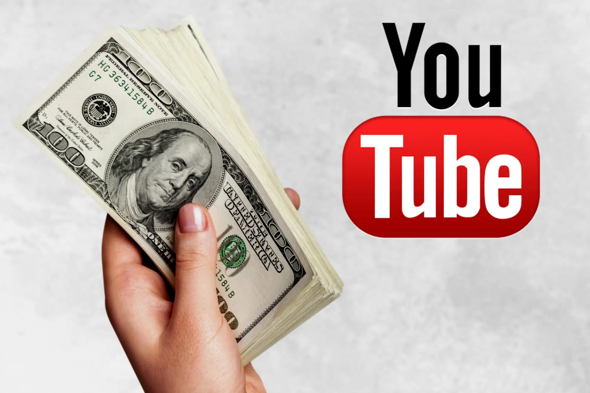 YouTube monetization concept
