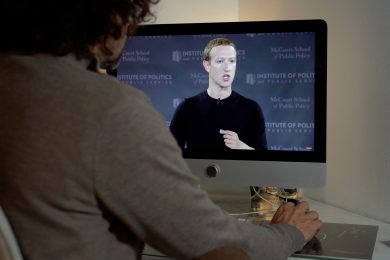 Mark Zuckerberg TV set