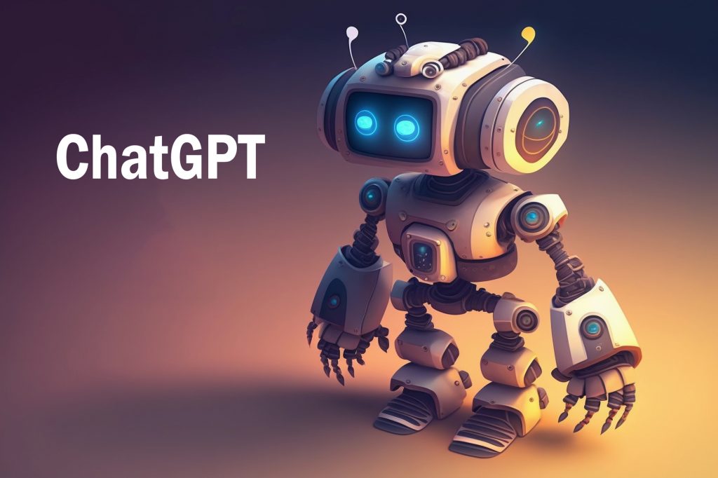 Chatbot Concept. Chatbot is a GPT robot application with empty space for text.