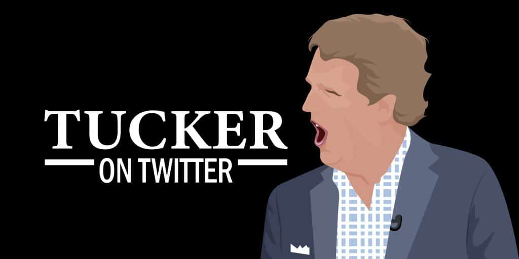 June 6, 2023, ujlf Tucker Carlson posted the first episode of his own show on Twitter.Portrait of former Fox News anchor Tucker Carlson with his mouth wide open.