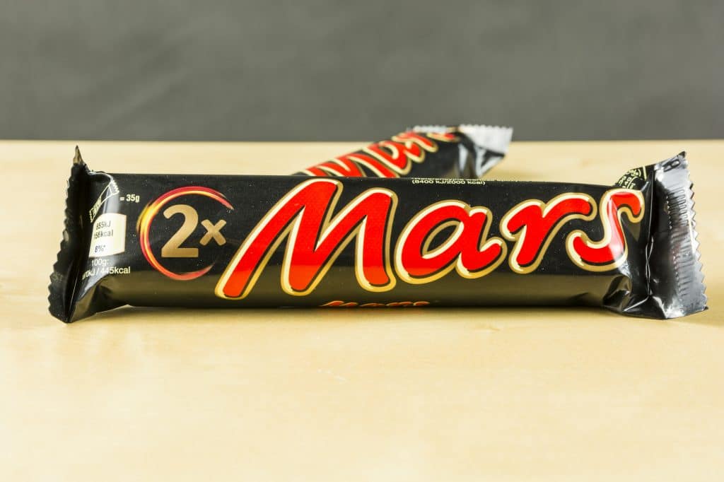 Niedomice, Poland - June 08, 2018: Chocolate bar - Mars.