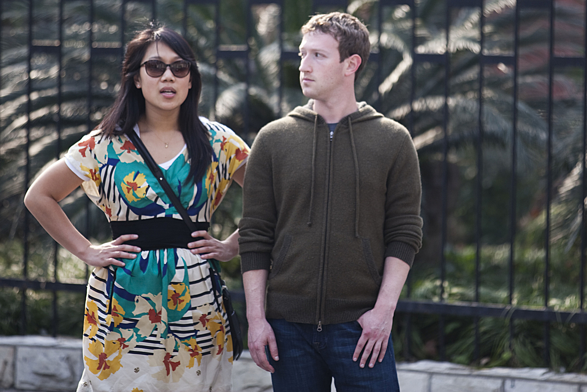 Mark Zuckerberg, founder and CEO of Facebook, is pictured with his girlfriend Priscilla Chan on a street in Shanghai, China, 27 March 2012. Facebook CEO Mark Zuckerberg was spotted with his girlfriend Priscilla Chan in Shanghai Tuesday (27 March 2012), leading to speculation that the online social network might be looking for business opportunities in China, the worlds largest internet market. According to inside rumor, Mark Zuckerberg and Apple CEO Tim Cook flew together with a private jet on their trip to China.