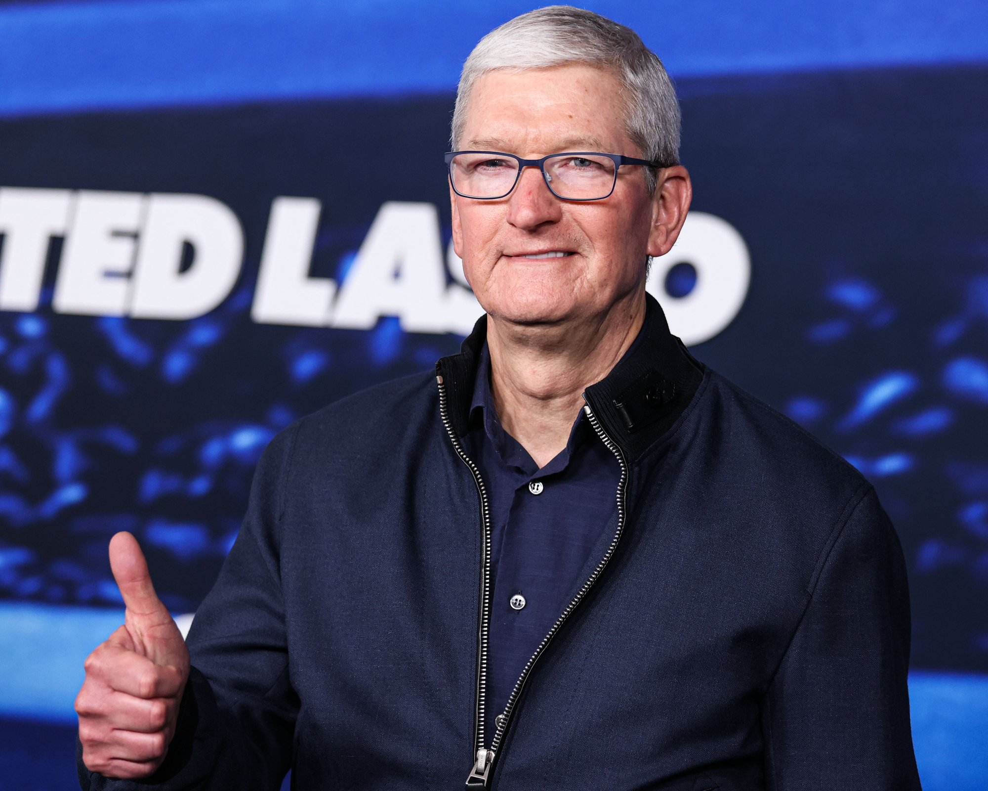Chief Executive Officer of Apple Tim Cook arrives at the Los Angeles Premiere Of Apple TV+'s Original Series 'Ted Lasso' Season 3 held at the Regency Village Theatre on March 7, 2023 in Westwood, Los Angeles, California, United States. (Photo by Xavier Collin/Image Press Agency)