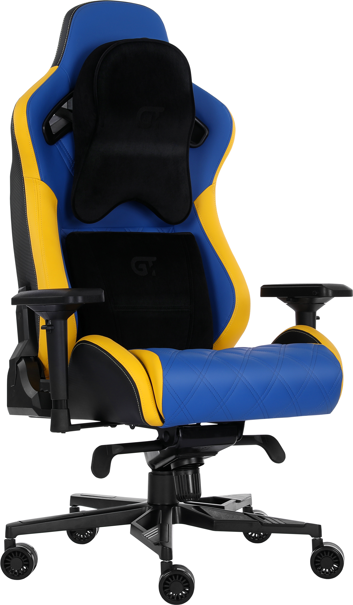 Геймерское кресло X-0724 Blue-Yellow