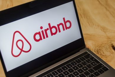Houston, Texas / United States of America - 08/2/2019: Airbnb logo displayed on computer laptop screen