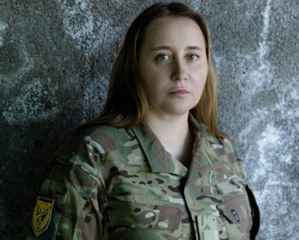 Елена Толкачова в военной форме