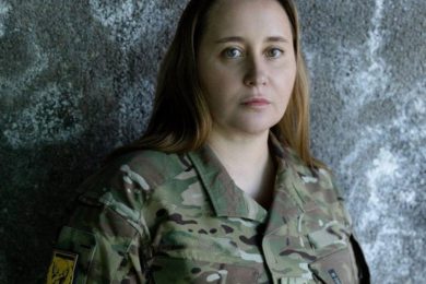 Елена Толкачова в военной форме