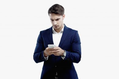 мужчина с телефоном