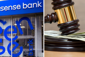 Sense Bank, аукцион, фотоколлаж