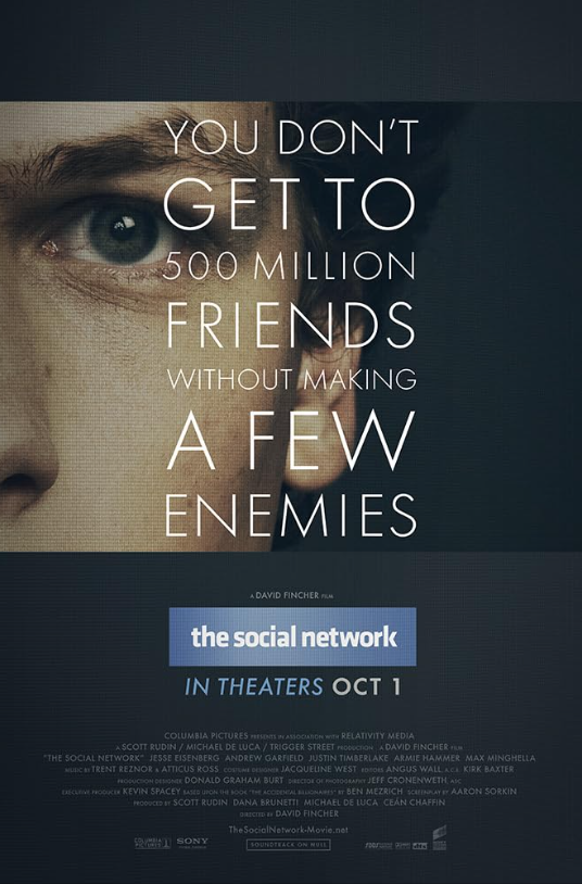 «Соціальна мережа», постер. Скриншот: IMDB