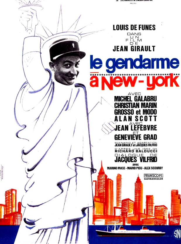 «Жандарм у Нью-Йорку» (1965), постер. Скриншот: IMDB