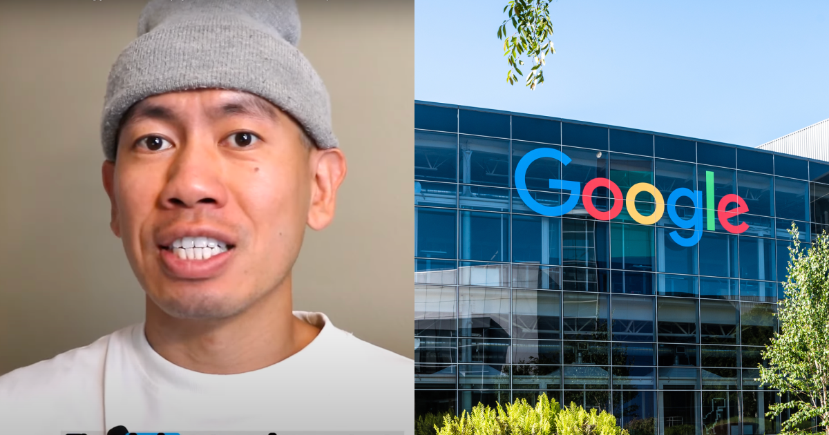 хлопець в сірій шапці і білій футболці, офіс google
