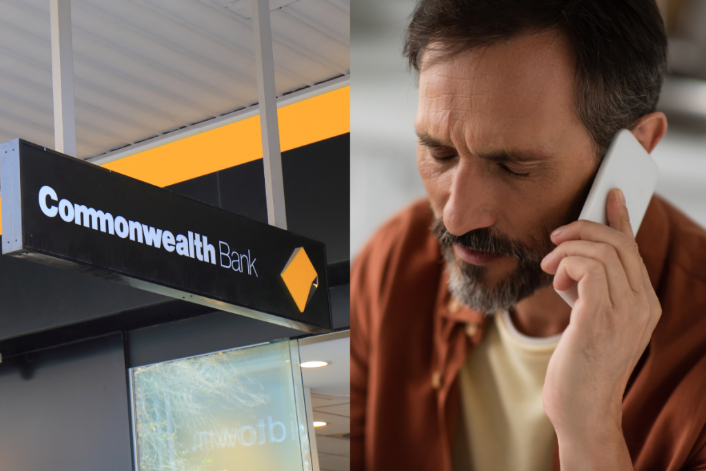 Commonwealth Bank, засмучений чоловік