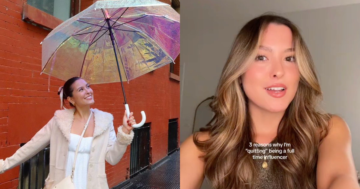 Ana Wolfermann колаж, дівчина з зонтиком і дівчина з довгим волоссям