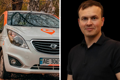 білий автомобіль Getmancar