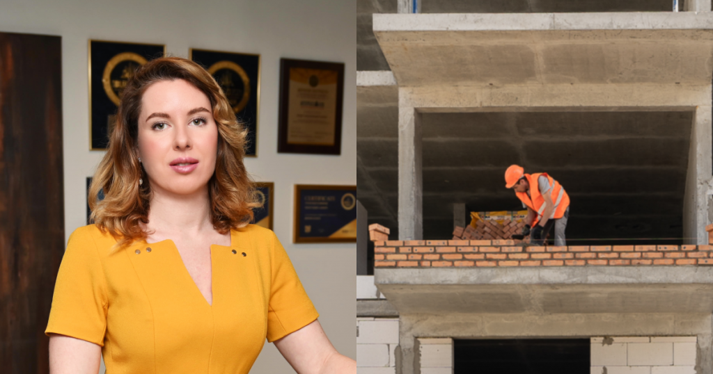 Анна Лаєвська, будівництво «Інтергал-Буд», колаж