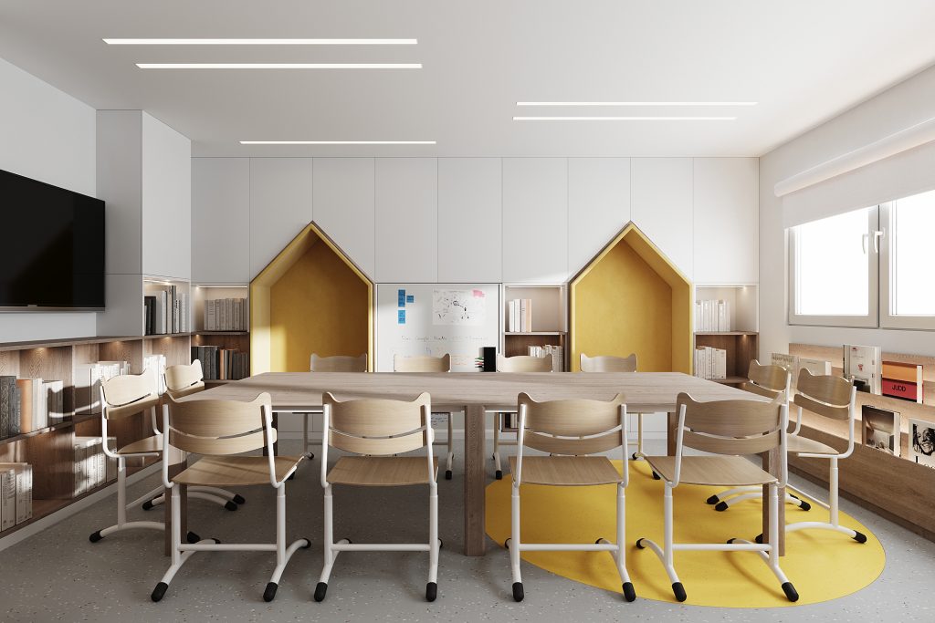Клас початкової школи. Дизайн ZIKZAK Architects