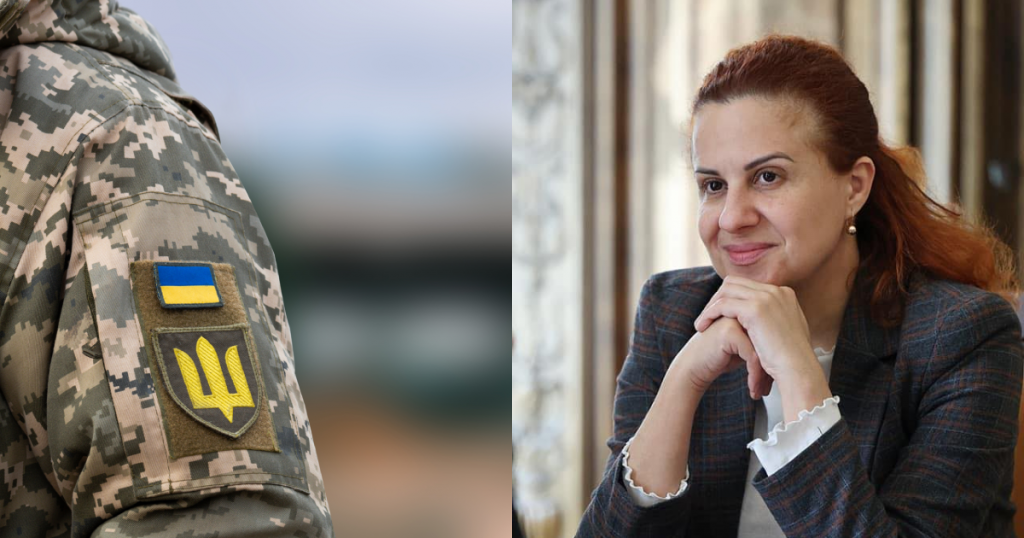 Український військовий, Наталія Калмикова, колаж