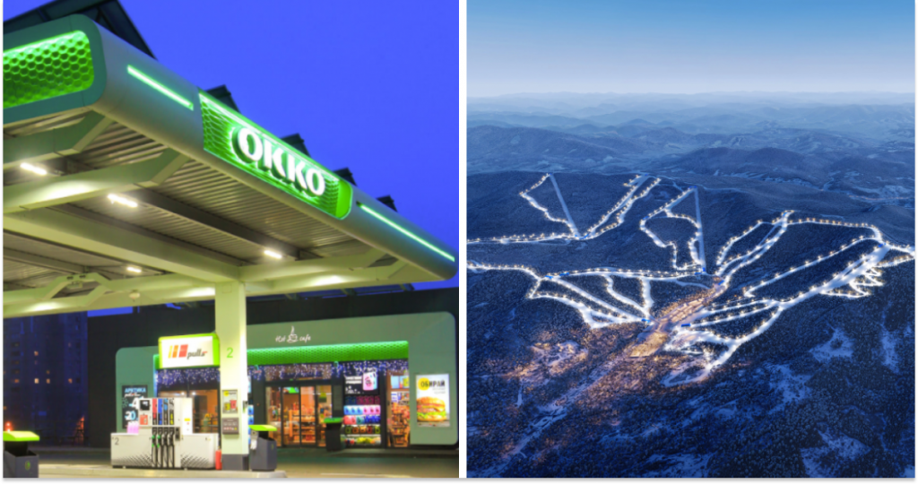 АЗК OKKO, GORO Mountain Resort, колаж