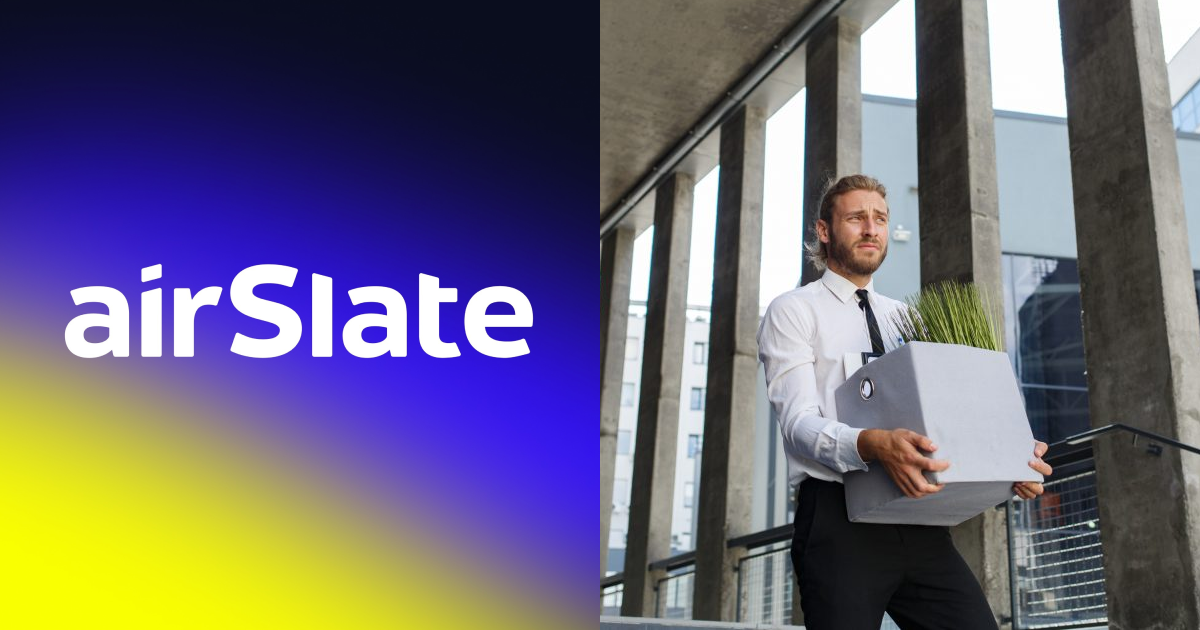 airSlate звільнений з роботи чоловік