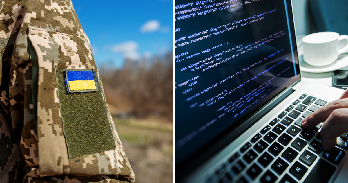військовий зсу, програміст пише код