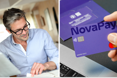 Бізнесмен, NovaPay, колаж